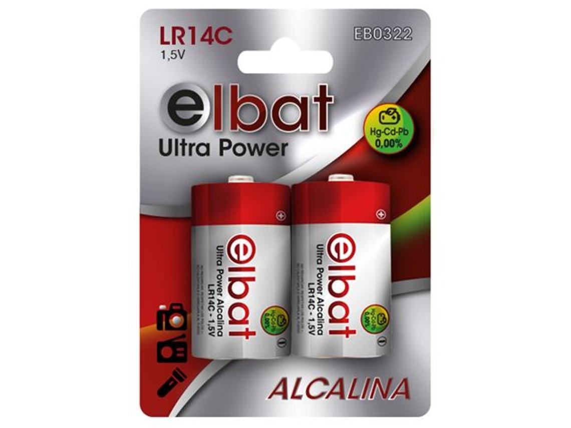 Pack de 2 Pilas Alcalinas Lr14C ELBAT