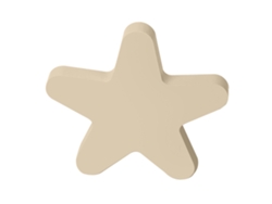Pomo De Madera Para Muebles Forma De Estrella 95 Mm De Diámetro Madera Lacada Con Acabado Arenado Juego De 12 Piezas