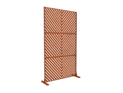 Parede Divisória Kekan Aço 180 X 90 Cm Ferrugem Nobre CASA.PRO