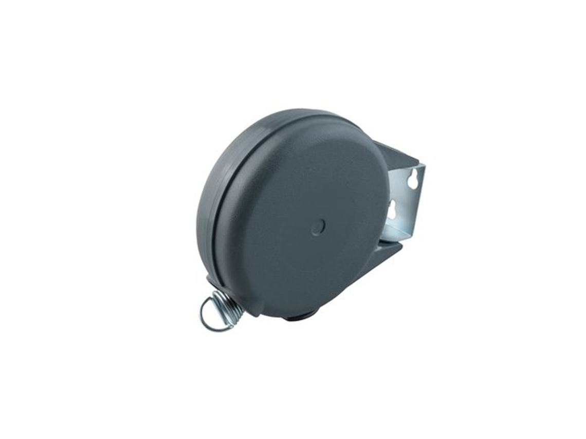 Tendedero De 1 Cuerda Orientable (soporta Hasta 15kg Extensible Hasta 12m De Longitud) Color Gris