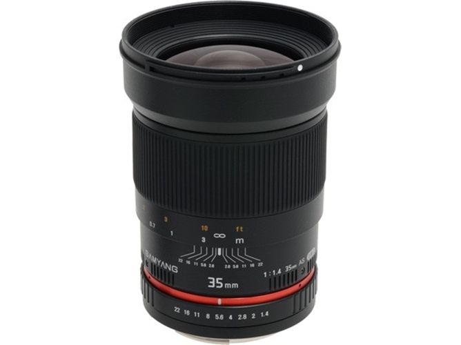 Objetivo SAMYANG 35mm F1.4Ultra Mult (Encaje: Canon EF-S - Apertura: f/1.4 - f/22)