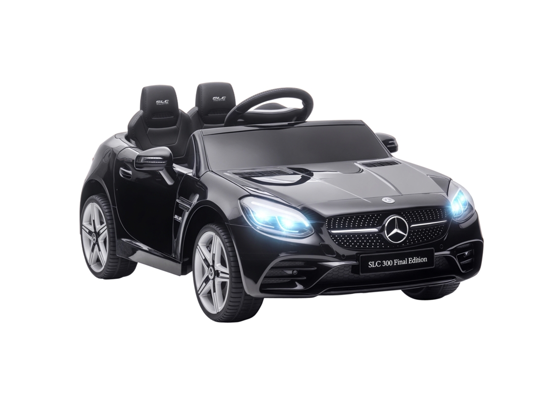 Carrinho Elétrico Infantil Mercedes Slc 300 12v Controle Remoto Led Preto