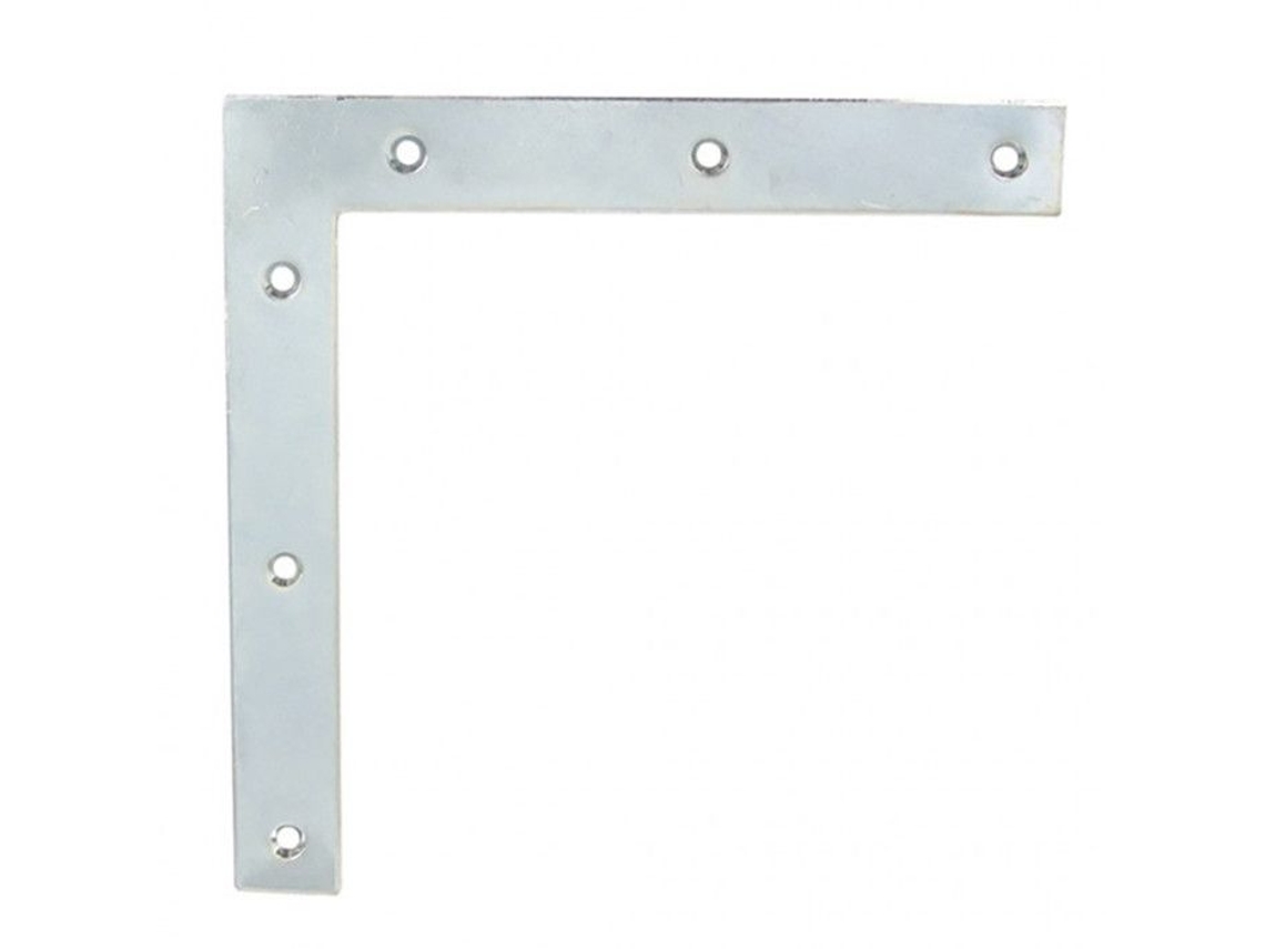 Soporte De Ventana De Cabeza Cuadrada 20x2 L.190 Galvanizado Blanco Afbat
