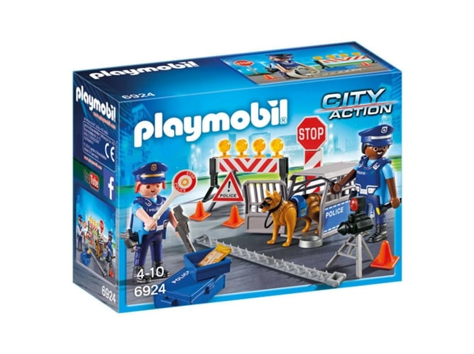 PLAYMOBIL City Action: Control policial - 6924 (Edad Mínima: 4)