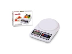 Balança De Cozinha Digital Com Tela De Vidro Líquido, Capacidade De 7 Kg, 23 X 16 X 3,6 Cm.