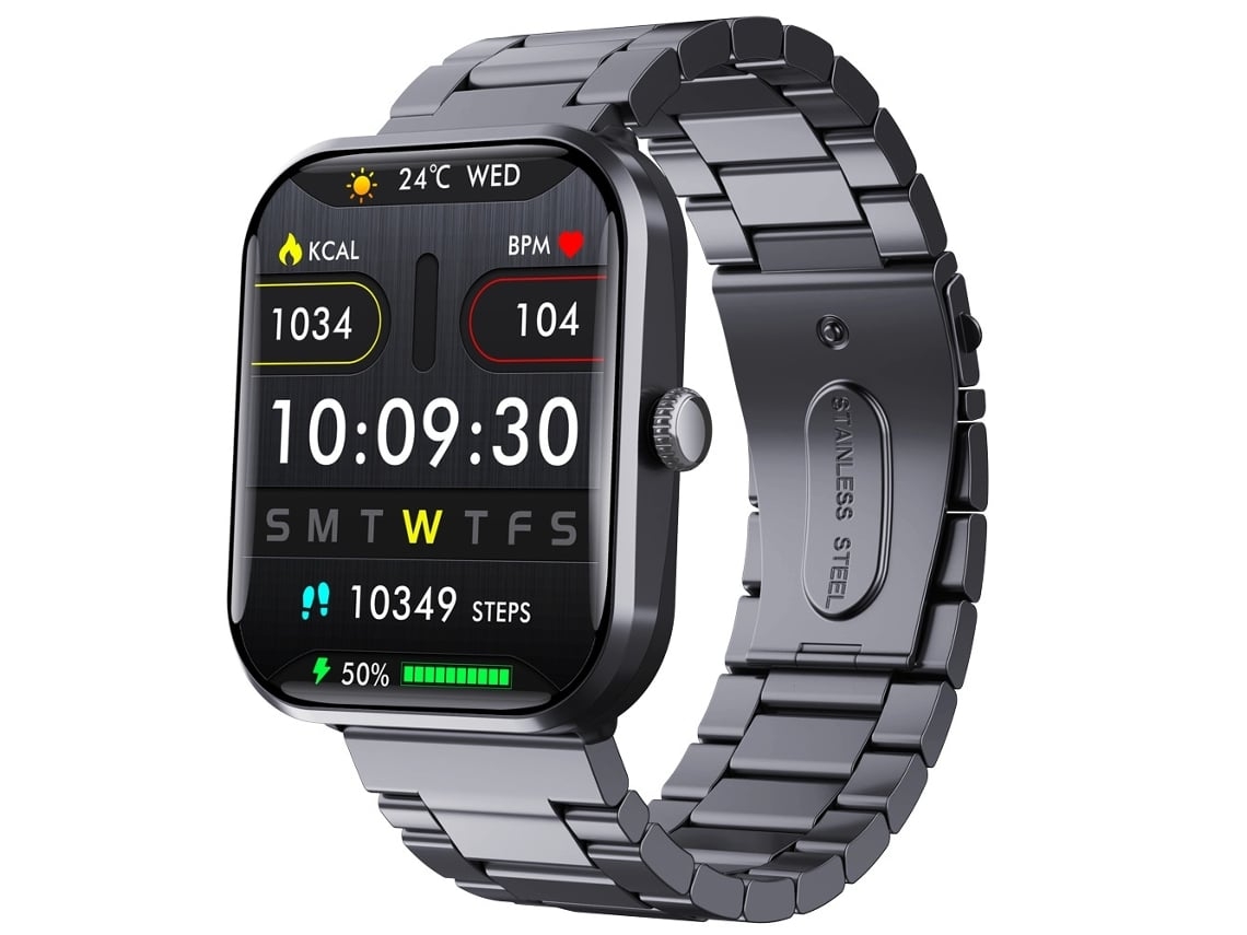 Reloj inteligente para mujer F96, monitor de actividad física de 1,90 pulgadas, compatible con llamadas, resistencia al agua IP68, monitor de frecuencia cardíaca y canales.