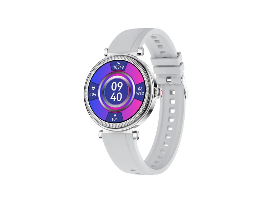 Reloj inteligente de 1,27 pulgadas con llamadas Bluetooth, más de 100 modos deportivos, monitorización de la salud, plateado Bestvite