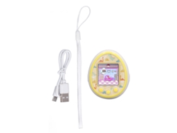 Ats-máquina De Juego De Mascota Virtual Electrónica Digital Con Pantalla Hd, Reloj Interactivo Y Chats, Blanco