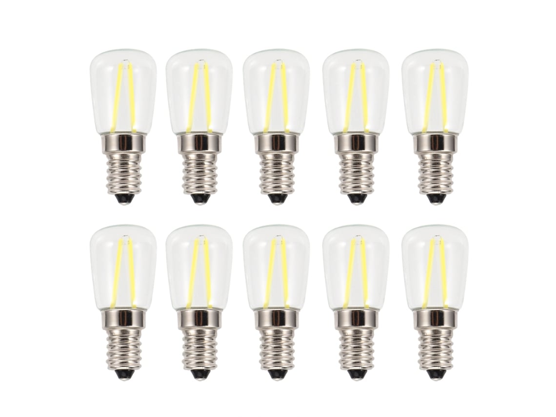 2026-10 Piezas Bombillas Led E14 Filamento Largo Mini Alto Brillo 1.5w Ac230v