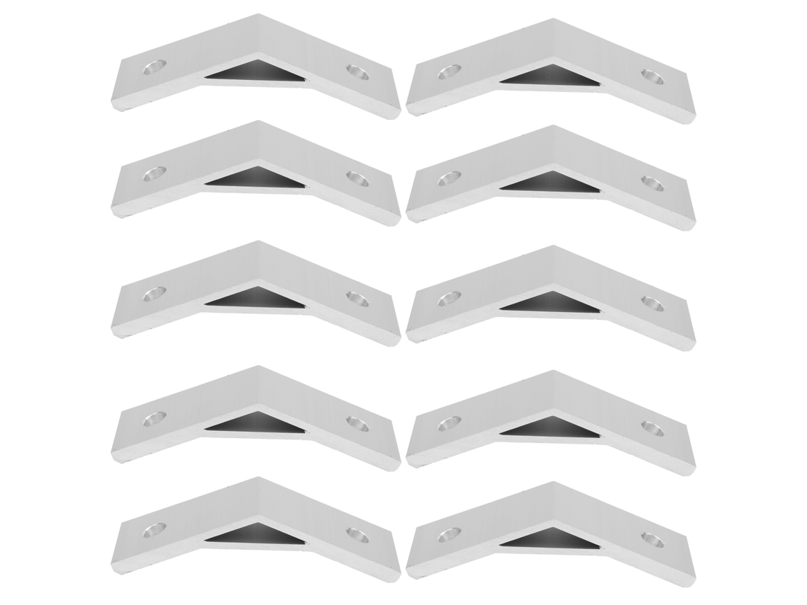 10 conectores de escuadra de aluminio en ángulo de 135 grados, modelo 4040