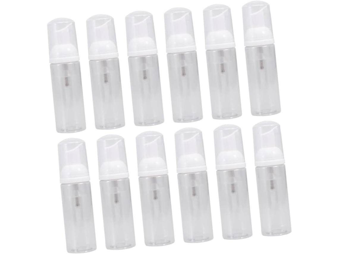 12 Pièces Bouteilles Distributeur Rechargeables Transparentes Pet Para Shampoing Y Lotion Réutil...