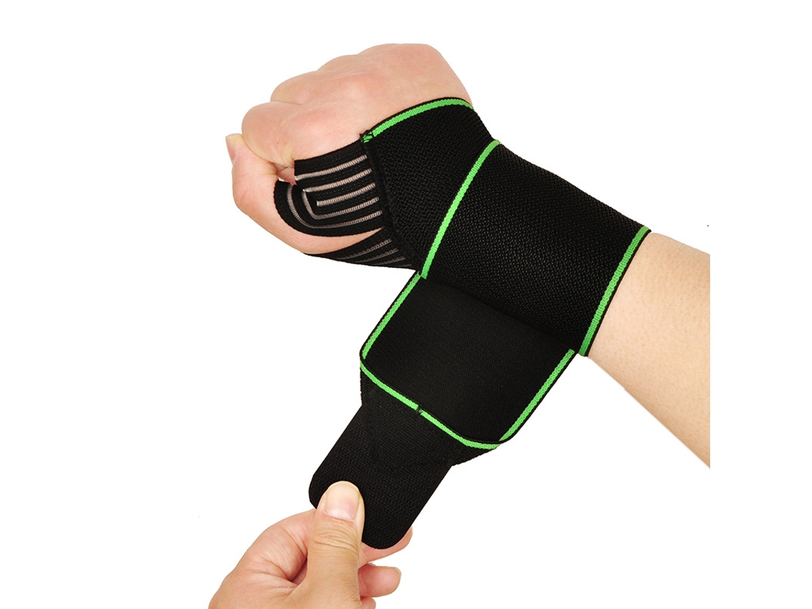 Vendajes deportivos, muñequeras, férulas para esguinces de mano, correas de soporte. Mdug (borde verde)
