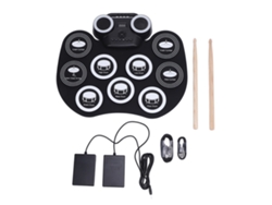 Yncm-batería Eléctrica Portátil Para Principiantes 9 Pad Roll Up