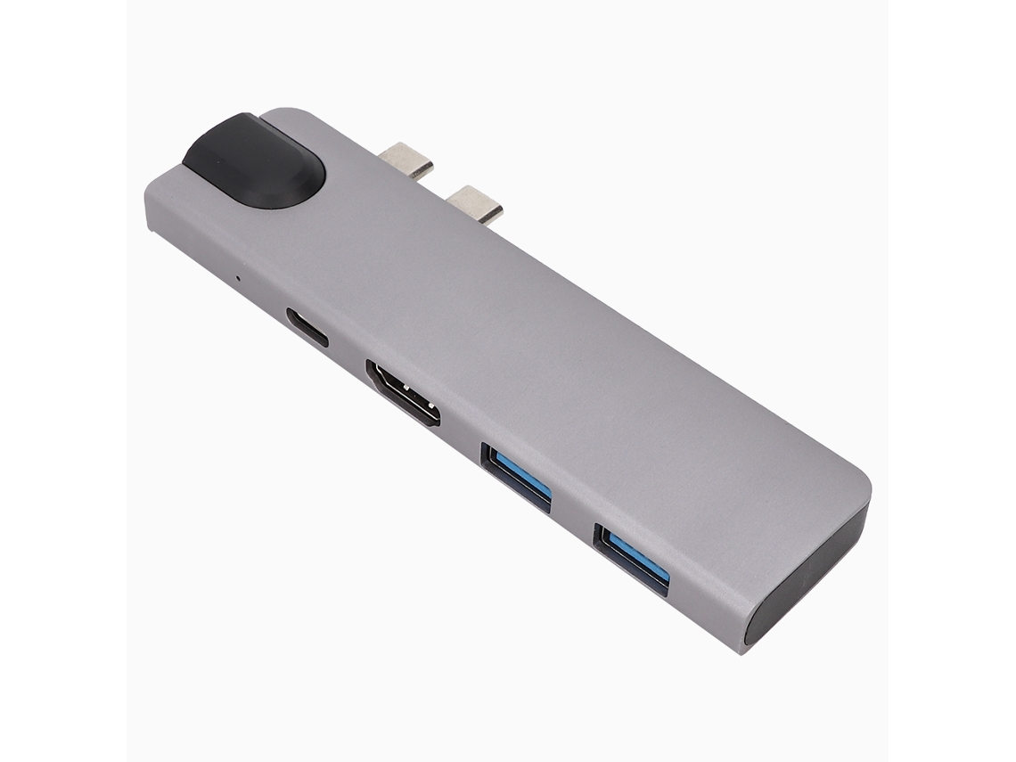 Adaptador USB C Hub con HDMI y lector de tarjetas de memoria