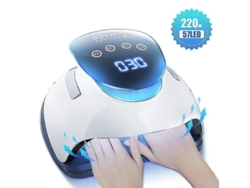 Lámpara De Uñas Led Uv De 220 W Con Pantalla Táctil Lcd Y Sensor Automático, 57 Led.