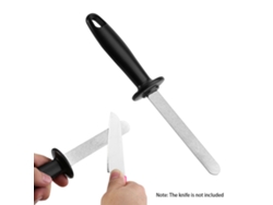 Afilador De Cuchillos De Cocina Dúplex Portátil Con Piedra De Afilar, Práctico Y Ligero, Diseño Antideslizante.