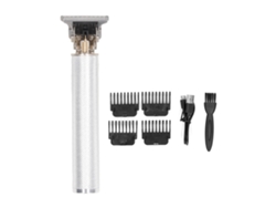 Bol Profesional Eléctrico Recargable Portátil Para Cortar El Cabello Con 3 Peines Y Batería De 800 Mah - Plateado
