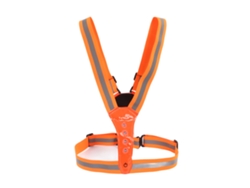 Chaleco Reflectante Led Para Correr Con 3 Modos De Iluminación, Protección De 360°, Seguro, Naranja, Rojo.