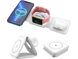 Cargador inalámbrico Apple Charging Station 3 en 1 Cargador inalámbrico magnético plegable para iPhone 15 14 13 12 Pro Max Watch y A
