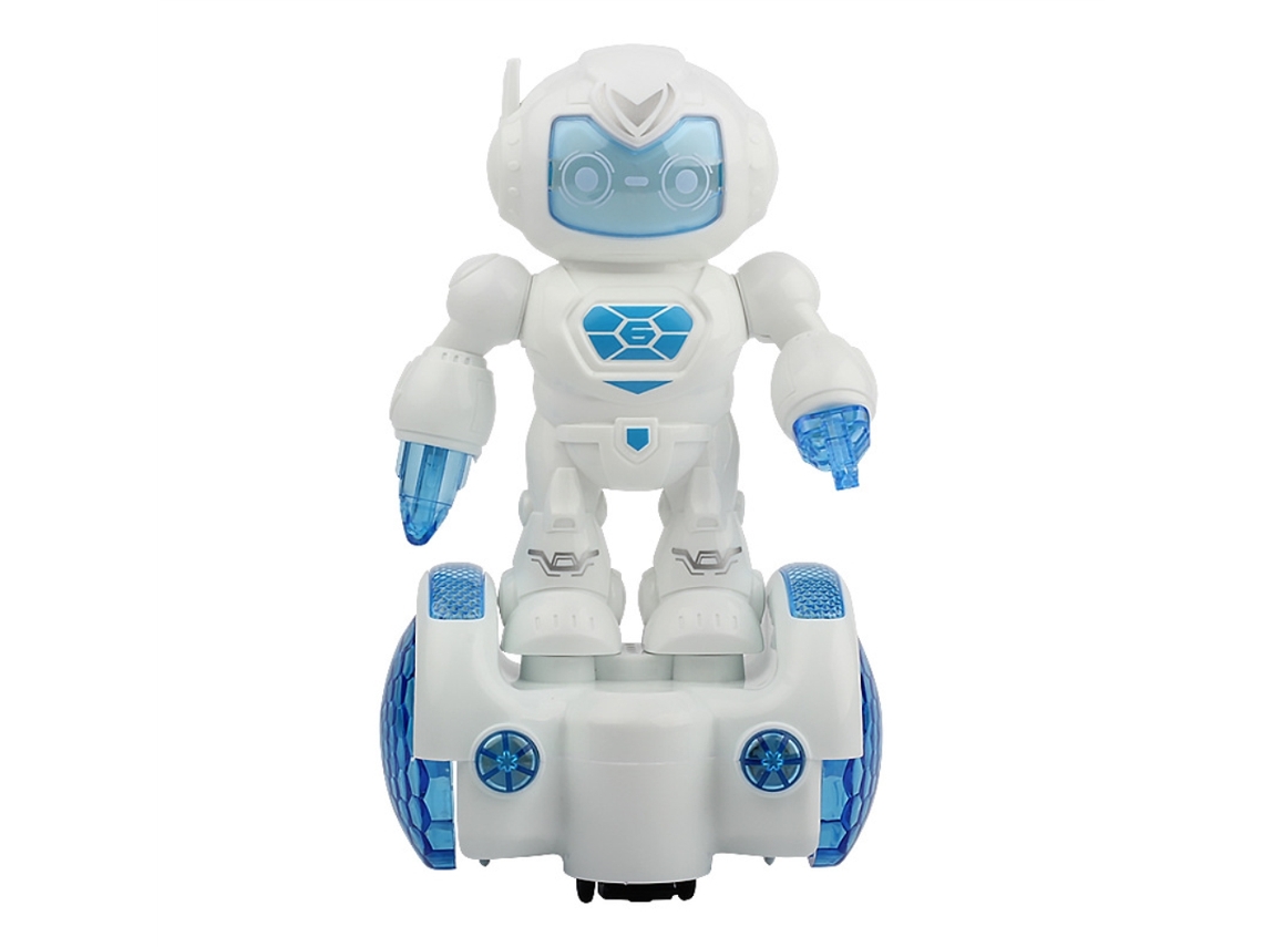 Robot eléctrico inteligente ATS para niños, con música y luces intermitentes.
