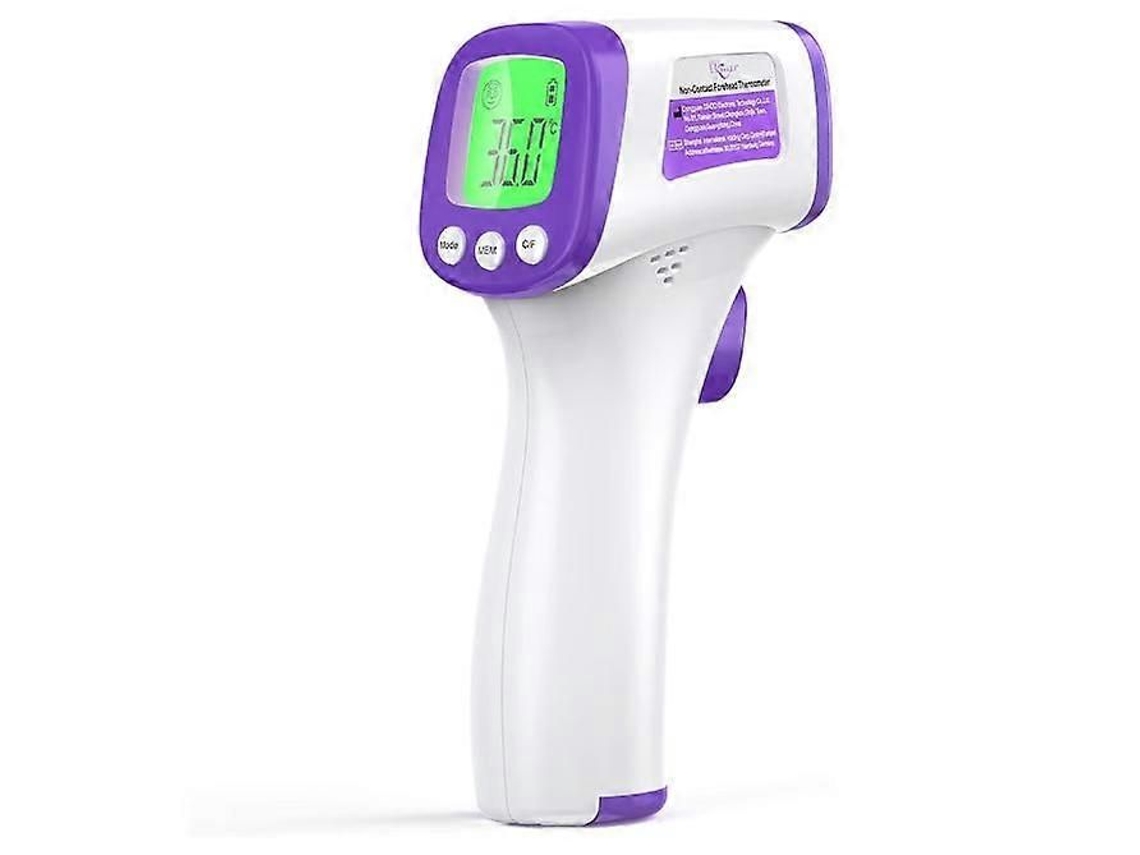Termómetro sin contacto, termómetro de frente para adultos, termómetro médico de frente para bebés, niños, adultos y objetos, alarma de fiebre, Te