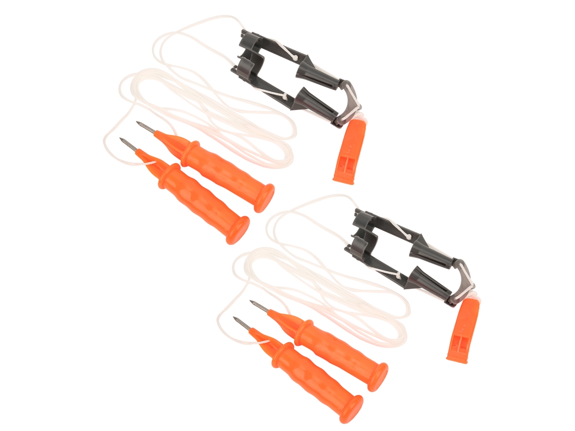 2 Piezas De Martillo, Picos De Seguridad Para Pesca En Hielo Con Correa De Seguridad Y Silbato.