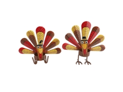 Portavelas De Pavo De Acción De Gracias, 2 Piezas, De Aleación, Bonito, Decorativo, Para Mesa, Hogar Festivo.