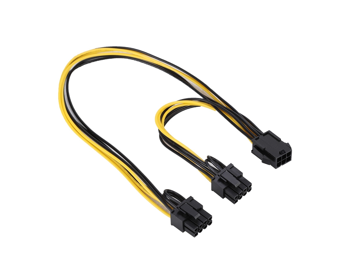 Cable Divisor De Alimentación Para Tarjeta Gráfica De 6pin A Doble Pci-e 8pin