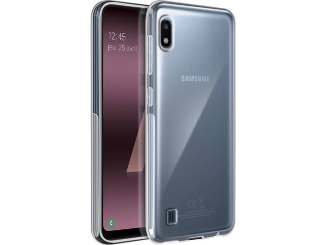 Carcasa y Protector Cristal Templado Samsung Galaxy A10 AVIZAR 360 Transparente