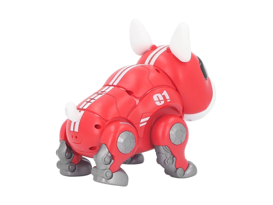 Perro Robot Inteligente De Juguete Con Efectos De Baile Y Táctiles Para Niños - Rojo