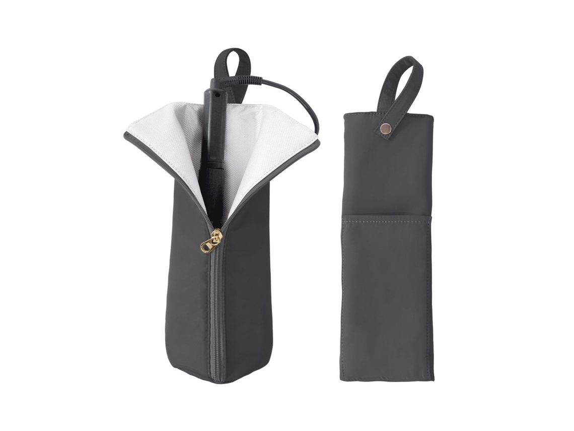 Bolsa Para Rizador Chrui Con Protección Térmica Y Cremallera Metálica (gris)