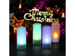 Velas LED (sin llama) - 12 unidades con 6 colores cambiantes