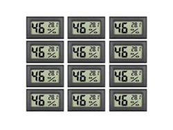 Termômetro E Higrômetro Digital Fahrenheit Para Estufa