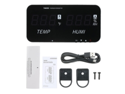 Medidor Inteligente De Temperatura Y Humedad Tasi Con Pantalla Led Digital Para Montaje En Pared, Uso Industrial, Agrícola Y Residencial.