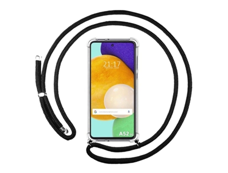 Carcasa Samsung Galaxy A52 / A52 5G / A52s 5G TUMUNDOSMARTPHONE Colgante Negro