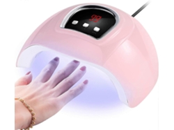 Secador de uñas, 18 luces LED para esmalte de gel, sensor automático con 3 temporizadores Ly Ebike (rosa, 1 paquete)