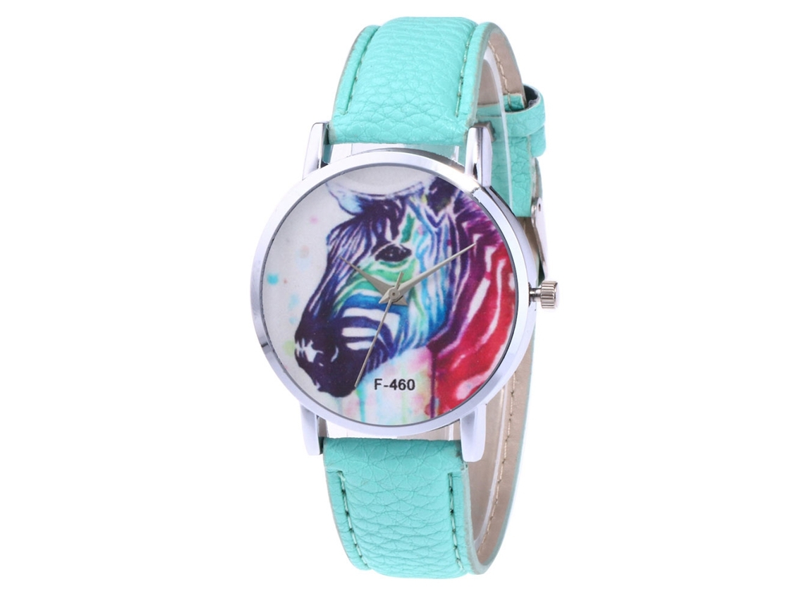 Reloj De Pulsera Para Hombre De Aleación Con Dial Redondo Analógico De Color Menta
