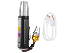 Linterna USB recargable 2026 con 3 LED para identificar joyas, jade y gemas.