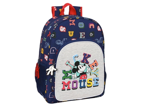 Mochila Escolar Mickey Mouse Clubhouse Solo Un Azul Marino Azul 33 x 42 x 14 cm