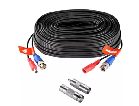 Cable de vídeo coaxial Bnc para cámara CCTV sistema de vigilancia Dvr con 18,3 metros ZOSI
