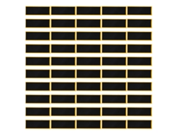 50 Cintas Antideslizantes Negras Para Fingerboard, De Espuma De Poliuretano Con Fuerte Adhesivo.