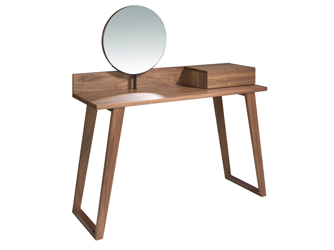 Tocador ANGEL CERDÁ. 7000 (Marrón - MDF, Madera, Vidrio - 120 x 45 x 126 cm)