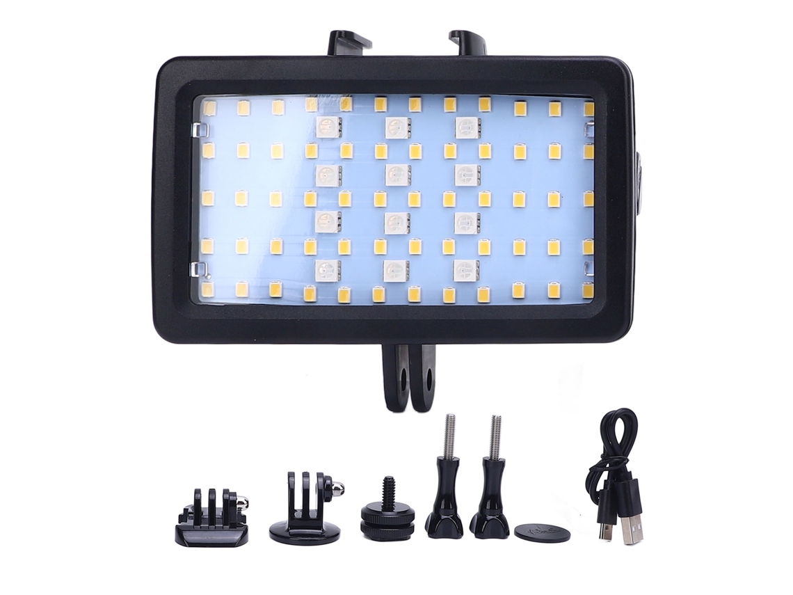 Luz LED subacuática para vídeo y fotografía, luz de buceo para grabación subacuática