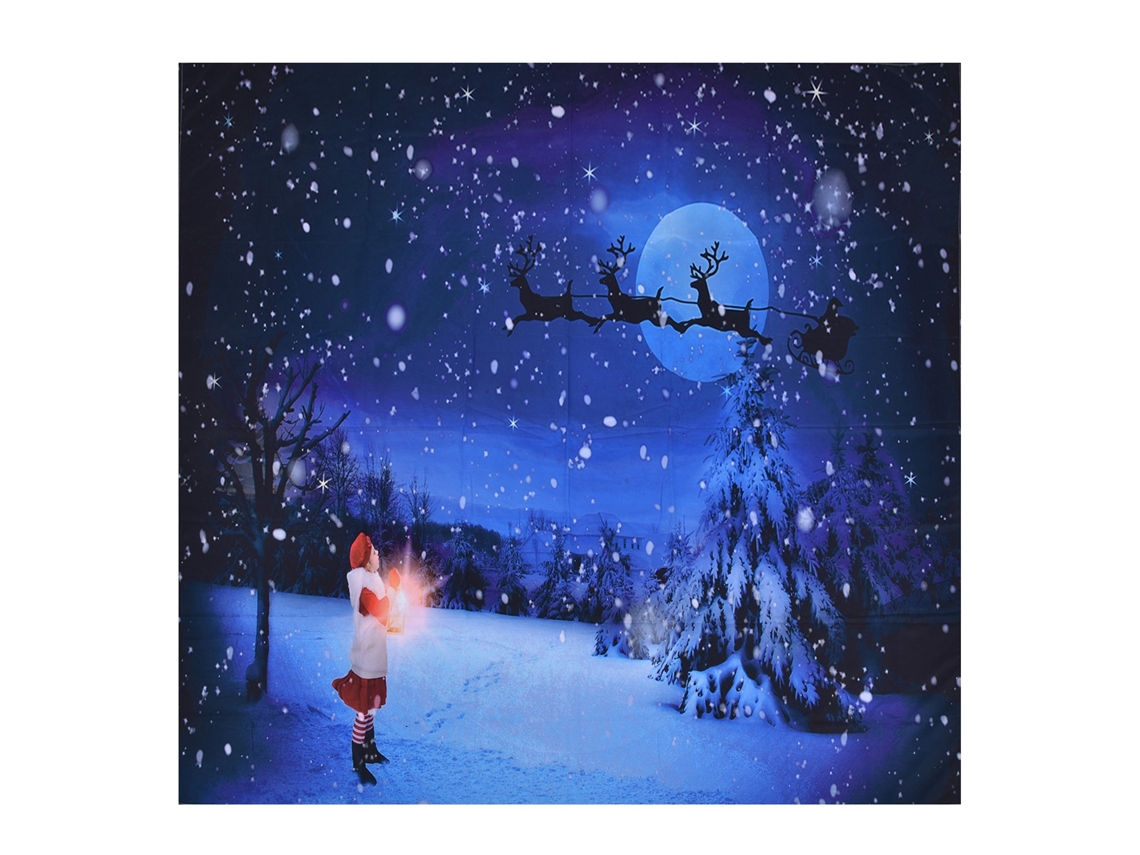 Tapiz navideño con diseño de Papá Noel, 200x150cm