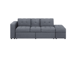 Sofá cama BELIANI Falster de Poliéster Gris 210x94x71