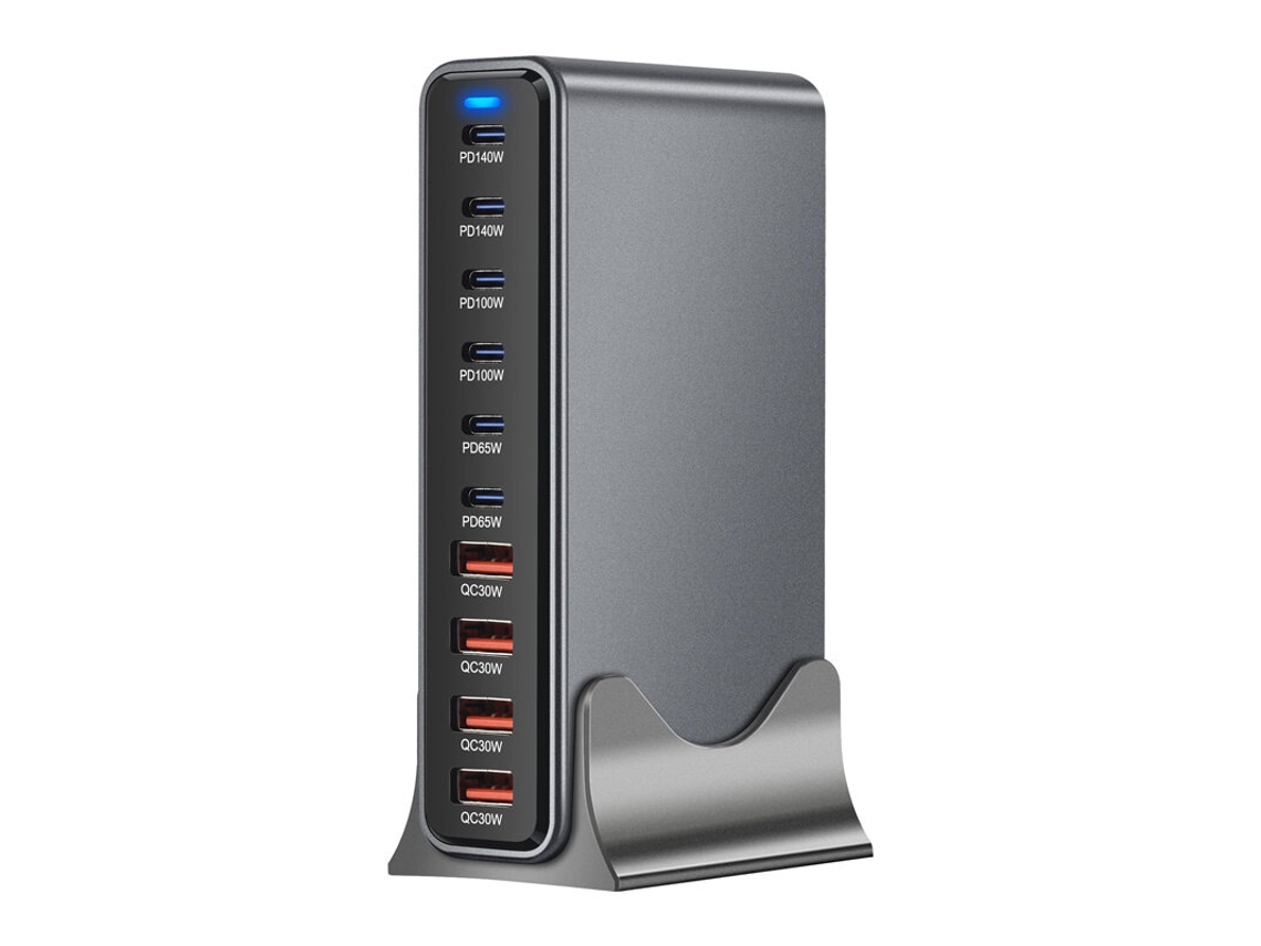 Gan Tech Cargador Bakeey Ymx-730w De 730 W Con 10 Puertos Usb Pd, 4 Usb-a 6 Usb-c Pd Qc