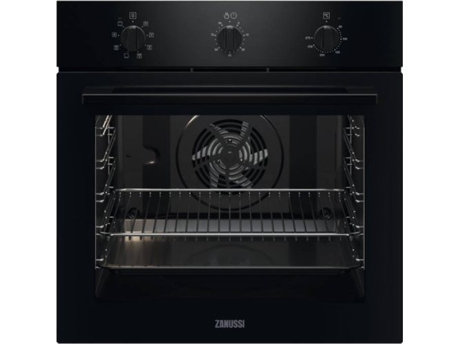 Horno ZANUSSI ZOHNF1K1 (72 L - 59.4 cm - Hidrolítico - Negro)