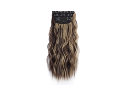VVJIJILLY Extensões De Cabelo Com Clipe, 4 Peças 55 Cm Extensões Onduladas Sintéticas Para Cabeça Cheia, Aplique Com Clipe Para Mulheres