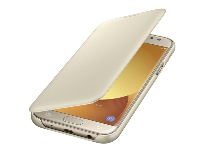 Funda Samsung Galaxy J5 2017 Wallet Dorado Worten Es