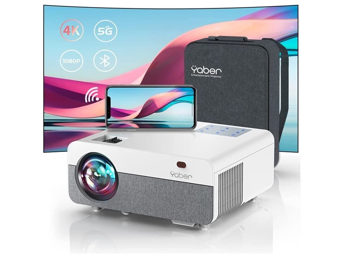Proyector de video Bluetooth Wifi 5G, Yaber Pro Y9 9000L Full Hd 1080p 4k Proyector Soporte Wifi Bluetooth 4d Zoom Corrección R
